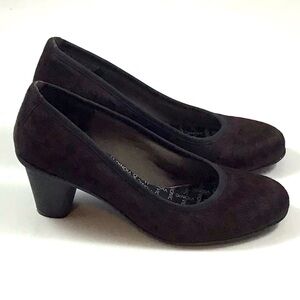 Vionic Mabrey Wine Leopard Calf Hair Size 8.5 Shoes Needs Insoles